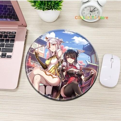 Anime Genshin Impact Paimon Kaeya Amber Barbara Small Mouse Pad Cartoon Computer Desk Gaming Mat Otaku Xmas Gifts Cosplay