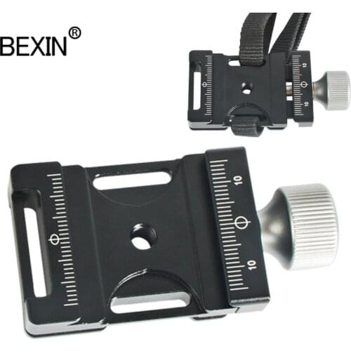 Dslr quick release camera clamp shoulder strap mount tripod plate adapter smalling clamp for arca swiss clamp camera tripod head