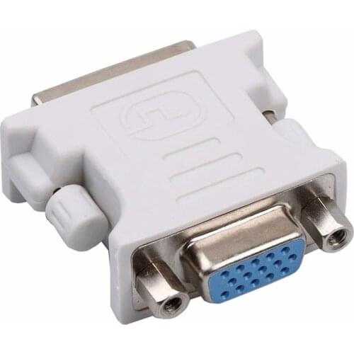 DVI-I 24+5 Pin DVI to VGA Male to Female Video Converter Adapter for PC laptop for Graphics Cards Computer 1080P HDTV Monitor