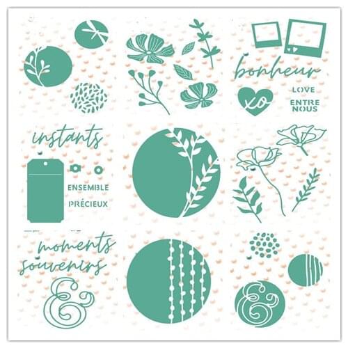 French metal die cuts metal die cutting dies scrapbooking embossing folder suit for sizzix fustella big shot cutting machine 048