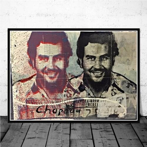 Pablo Escobar Character Legend Retro Vintage Poster And Prints Painting Wall Art Canvas Wall Pictures Home Decor картины plakat
