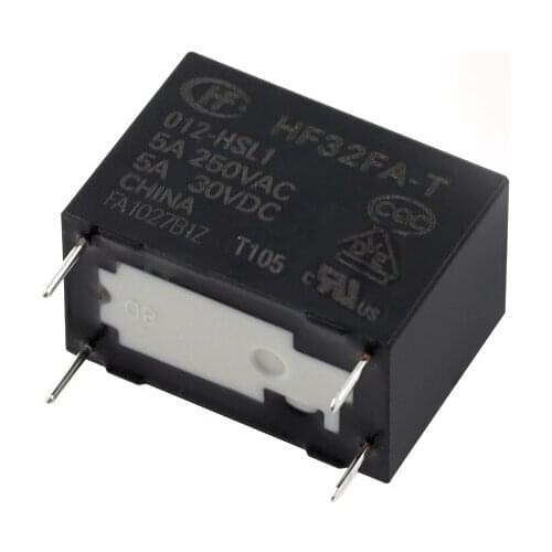 HOT NEW 12V relay HF32FA-T-012-HSL1 HF32FA T 012 HSL1 HF32FAT012HSL1 A set of normally open 12VDC DC12V 12V 5A 250VAC 4PIN