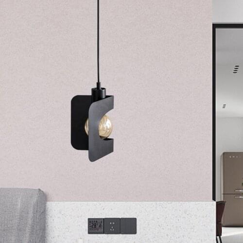 Nordic restaurant chandelier single head modern minimalist ins bar table lamp personalized creative hollow chandelier lamp