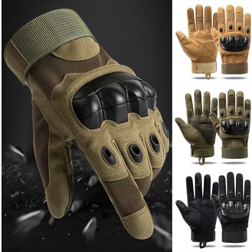 2021 Men High Quality Army Military Tactical Gloves Paintball Hunting Shooting Outdoor Riding Fitness Hiking Full Finger Gloves