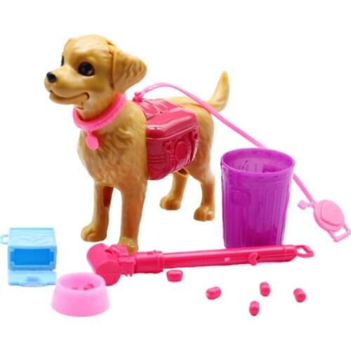 1:6 Dollhouse Mini Pet Puppy Dog Food Bones Set Children Early Education Toy Simulation pet dog bones other accessories one set