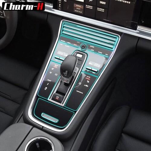Interior Invisible Protective Film For porsche panamera sport turismo 2018 Center Console Control Panel Door Gear TPU Stickers