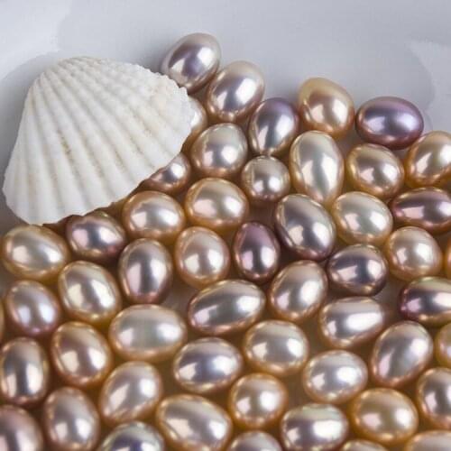 Natural Freshwater Pearl Necklace Round Shape with Size Perfect Luster for Jewelry DIY Loose Pearl Strands Accessories