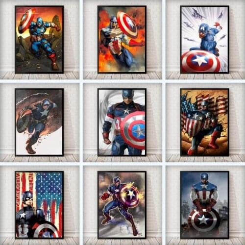 Avengers Posters Marvel Comics Superhero HD Prints Fashion Canvas Painting Pictures for Living Room Corridor Wall Art Home Decor