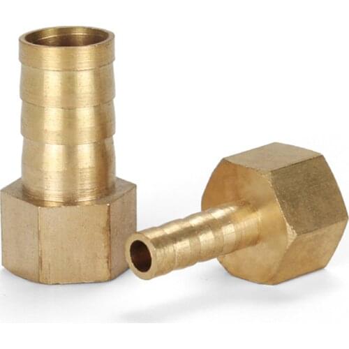 1/8" 1/4" 1/2" 3/8" 3/4" BSP Hose Barb Tail 6/8/10/12/14/16mmFemale Connector Brass Barb Pipe Fitting Pagoda Water Tube Fitting