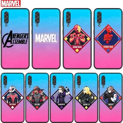 Avengers superhero For Samsung Galaxy A90 A80 A70S A60 A50S A40S A30S A20E A10S A2 Core 5G Black Soft Phone Case