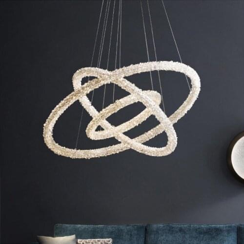 Post-Modern Art Crystal Led Pendant Lights Lustre Lamp Bedroom Living Dining Room Indoor Lighting Decor Hanging Light Fixture