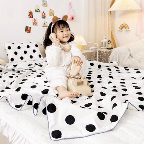 Fresh Style Summer Quilt Air Blanket Quilt100% Pure Cotton Single Double Summer Quilt CHILDRENS RoomThin Air Conditioner Quilt