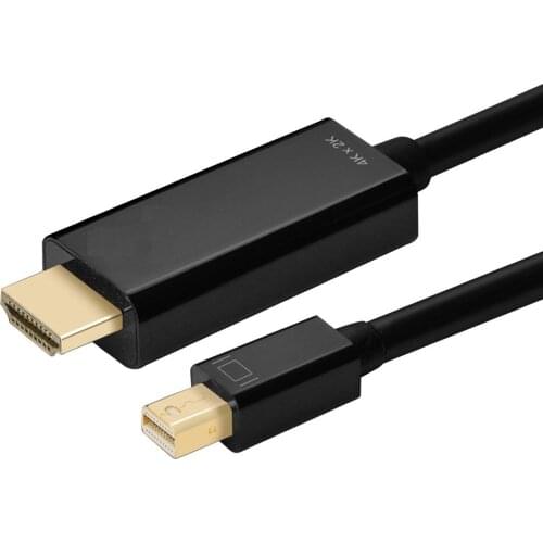 Thunderbolt Mini Dp Display To Hdmi Cable Male To Male Adapter For Macbook Pro Air Camera Tv Projector Support 4K * K 3D