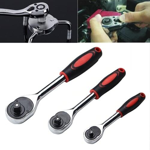 Ratchet Wrench 1/2 3/8 1/4 Inch 24 Teeth Torque Wrench Quick Release Socket Wrench Hand Tools for Factories Repair Shop