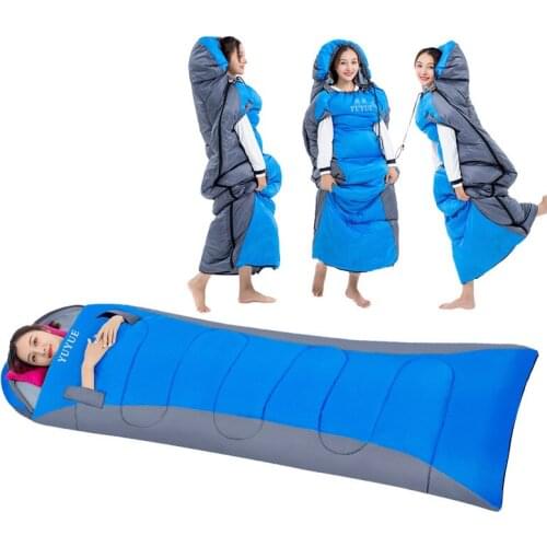 Outdoor Camping Sleeping Bag Lazy Bags 4 Season Warm Envelope Backpacking Sleeping Bag Traveling Hiking Firstaid Survival Tools