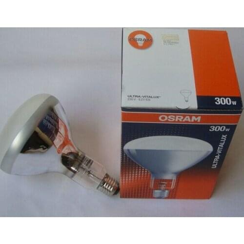 For OSRAM ULTRA-VITALUX 300W 230V E27/ES lamp,UV300W AC bulb,Ultraviolet light UV curing aging testing,solar sunlight simulation