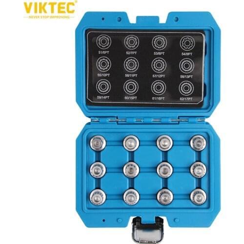 Viktec 12pcs VW Wheel Lock Screw Socket Set Anti-Theft Screws Removal and Install Socket Sleeve Set