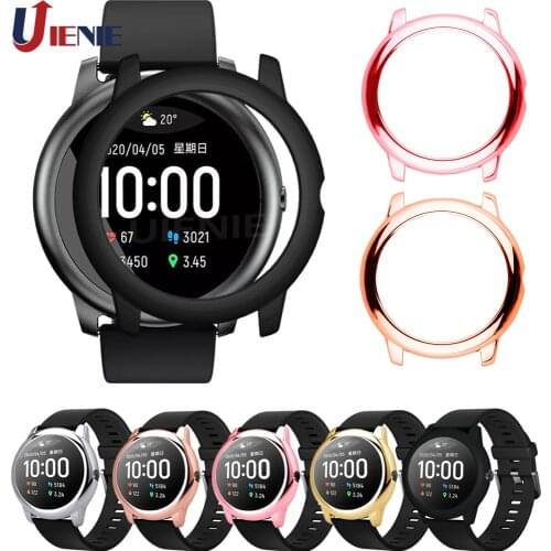 Hard PC Screen Protector Case Cover for Xiaomi Haylou Solar LS05 Smart Watch Shell Full Cover Plating Protection Cases