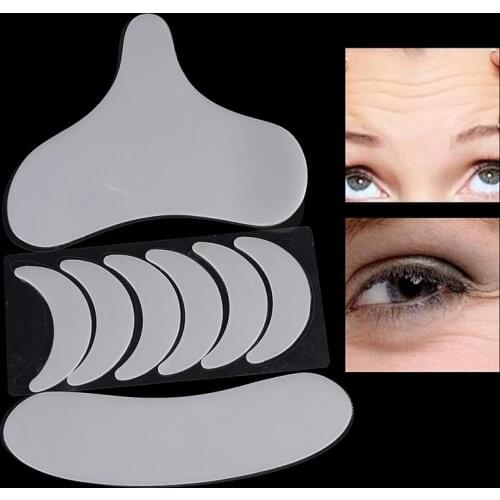 1set Anti Wrinkle Remover Chest Pad/Neck Pad/Eye Pad Skin Care Transparent Neck Pad Silicone Chest Pad Wrinkle Treatment