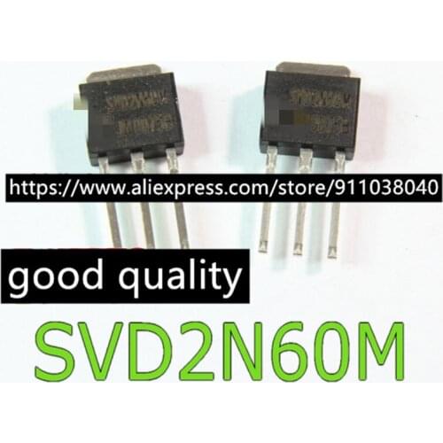 10pcs/lot SVD2N60M 2N60 2A600V MOS TO-251 in stock