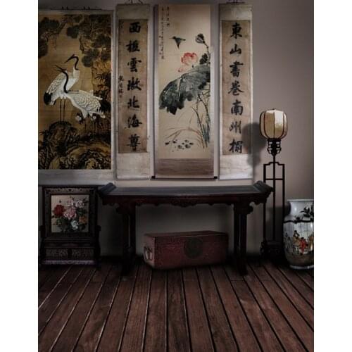 5x7ft Chinese Traditional Living Room Painting Photography Backdrops Photo Props Studio Background