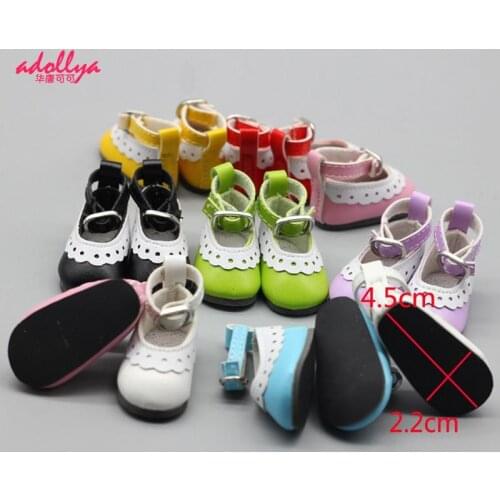 Adollya 1/6 BJD Doll Shoes Cute Lace Princess Shoes 4.5cm Clothing Doll Accessories For 1/6 BJD SD Dolls Mini Shoes Toy For Girl