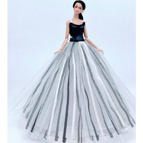 Doll accessories Doll Wedding Dress Princess Outfit Fashion Clothes For your Barbie Doll BBI201010A
