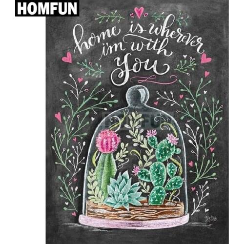 HOMFUN Full Square/Round Drill 5D DIY Diamond Painting "Bell rose" Embroidery Cross Stitch 5D Home Decor Gift A02364