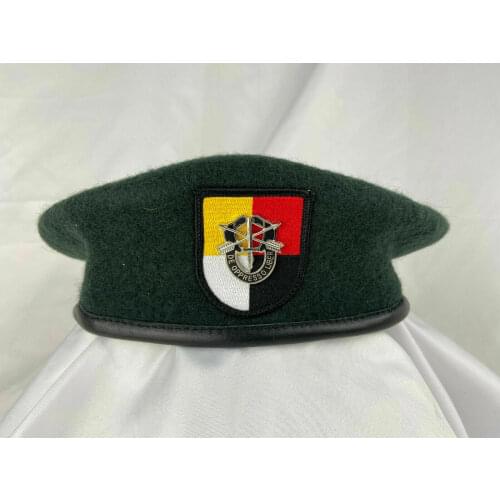 US ARMY 3TH SPECIAL FORCES GROUP Blackish GREEN BERET SPECIAL FORCES SF MILITARY HAT Military Store