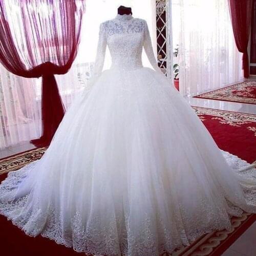 K Custom Made White Wedding Dresses No Train Bridal Dress