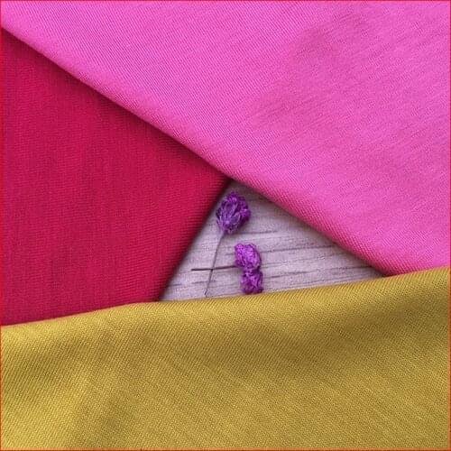 BF8204 Knitted Bamboo Fabric 95% Bamboo 5% Spandes colour 170 cm wide 180 gsm for underwear 25 kg small wholesale