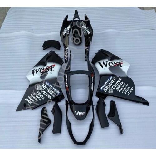 Black white WEST Motorcycle Fairing kit For KAWASAKI Ninja ZX6R 00-02 ZX-6R 2000-2002 6R 00 02 ZX 6R 00 01 02 Fairing