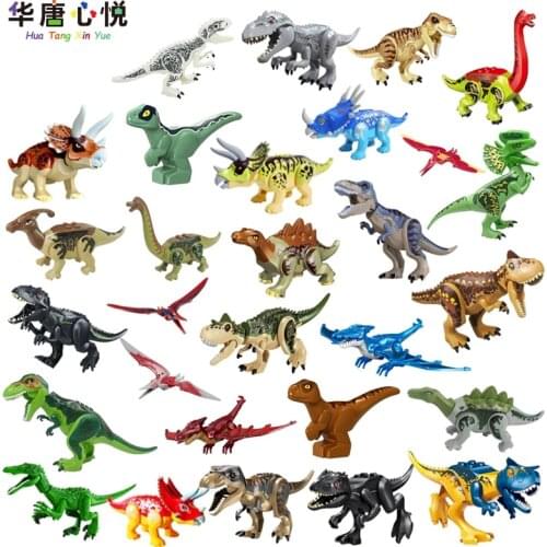 Jurassic Dinosaur Styracosaurus Triangle Pentagonal Tyrannosaurus Building Blocks Educational Toys Gift World Dinosaurs Model