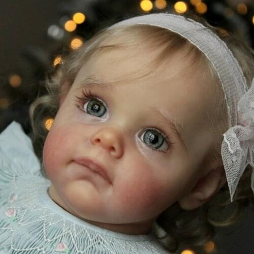 Bebe Reborn Doll Kit Realistic Maggi 22 Inches Truly Baby Vinyl Body Gentle Touch Unassembled Blank Parts DIY For Girls