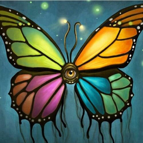 LaoJieYuan butterfly picture Painting Rhinestone Art full drill Round diamond painting diamond embroidery wall decoration