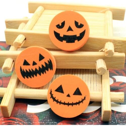 96pcs Pumpkin Shaped Eraser Creative Stationary Eraser for Kids Students