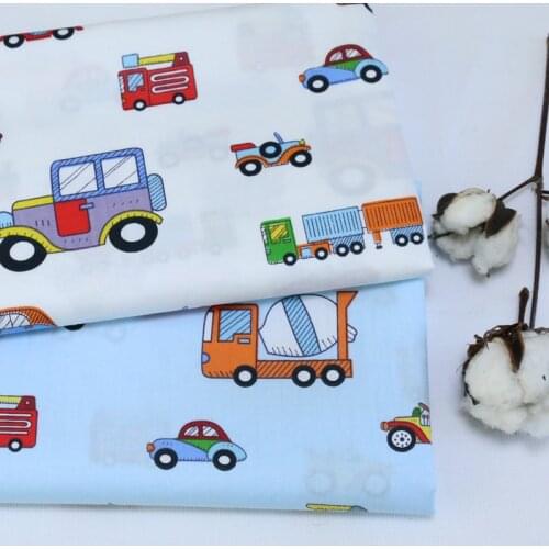 Soft 100% Pure Cotton Twill Fabric Material By Meters for DIY Sewing Quilting Handicrafts Cloth Bed Sheet Blanket for Child Kids