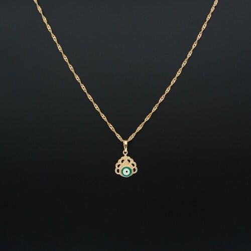 Gold Charms Eye Wicca Pendant Necklace Wakanda Jewelry Making Women Pingente Pendule Femme Colgantes Gioielli Kolye N0208