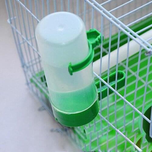 1pcs Bird Water Drinker Feeder Automatic Drinking Fountain Pet Parrot Cage Bottle Drinking Cup Bowls Pet Bird Supplies Dispenser
