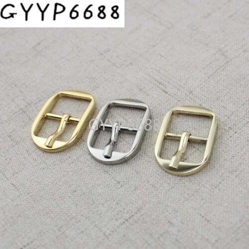 4pcs 200pcs 16mm adjusting squared pin buckle,brass metal belt buckle for DIY dog collars bags purse belt accessories