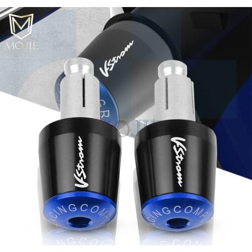 7/8" 22mm Motorcycle Handlebar Grips End Handle Bar Cap End Plug For Suzuki DL250 DL650 DL1000 V-STROM 250 650 1000 / XT GW250