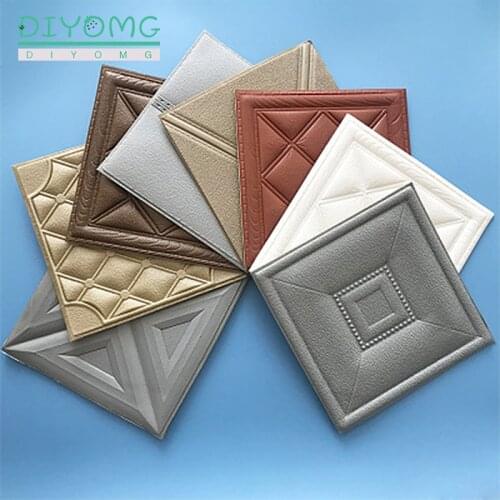 3D Wallpaper Self Adhesive Peel and Stick Removable Wall Panels Waterproof PE Foam for Bedroom Living Room Home Decoration