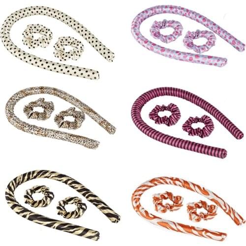 No heat curling iron heatless curls accesorios para el cabello beauty tools products curlers heatless curls overnight flexi rods