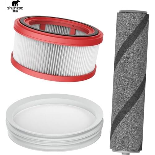 Shunzao Z11/Z11 Pro Vacuum Cleaner Spare Parts Accessories HEPA Filter Sets Cleaner Parts, Sponge Filter Roller Brush