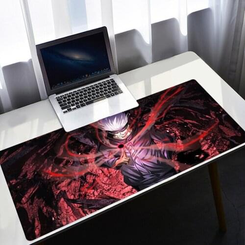 DIY Speed Anime Mouse Pad Jujutsu Kaisen Desk Mat Computer Deskmat Mousepad Kawaii Gaming Accessories Pc Gamer Mouse Mats Xxl