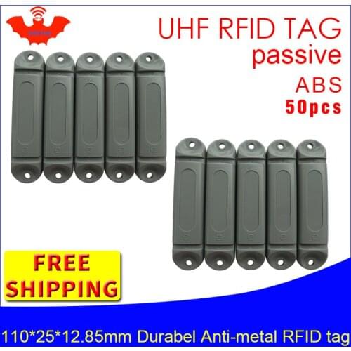UHF RFID anti-metal tag omni-ID EXO 800 915m 868m Impinj Monza4QT 50pcs free shipping durable ABS smart card passive RFID tags