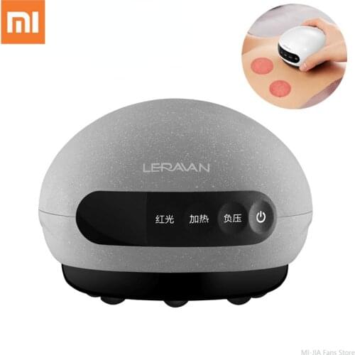 Xiaomi LERAVAN Smart Cupping Cans Scraper Thermal Compress Infrared Physiotherapy Massage Can Rheumatism Pain Relief Health Care