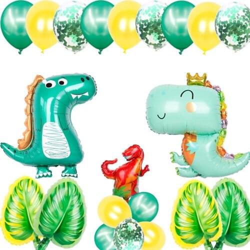 Dinosaur Party Balloon Aluminum Film Crown Dinosaur Birthday Decoration Dinosaur Theme Balloon Wholesale