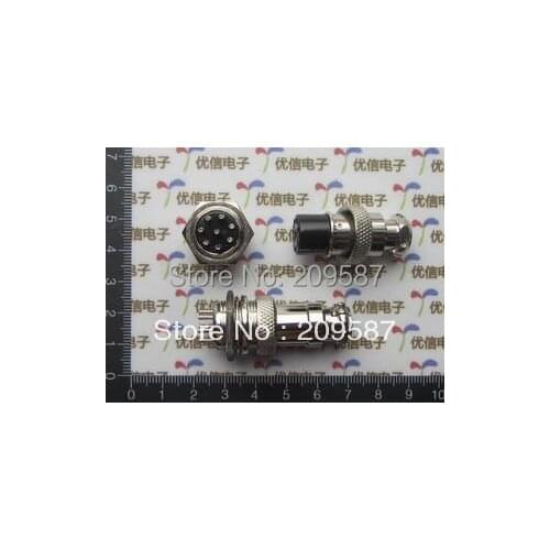 2sets Aviation Plug 8 Pin Male & Female Wire Panel Connector GX16-8