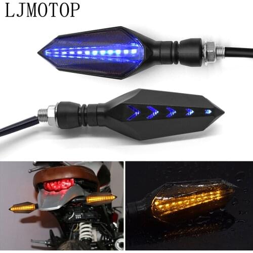 2pcs Motorcycle LED Turn signals turn lights LED direction lamp decorative motorbike lights Daytime Running light DRL Universal